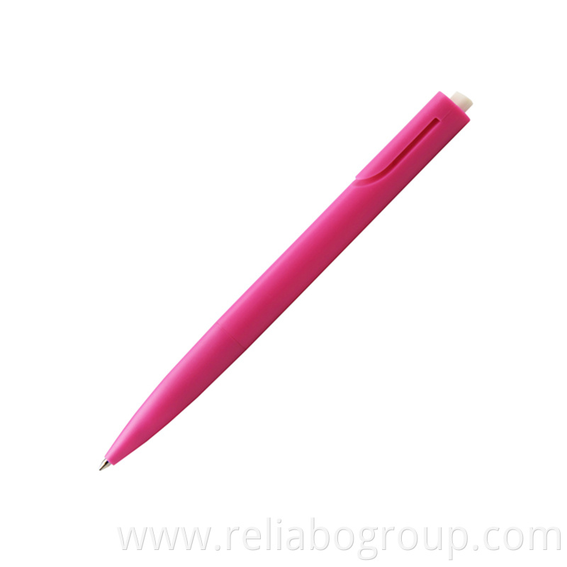 Click action solid plastic pen with a round shape design